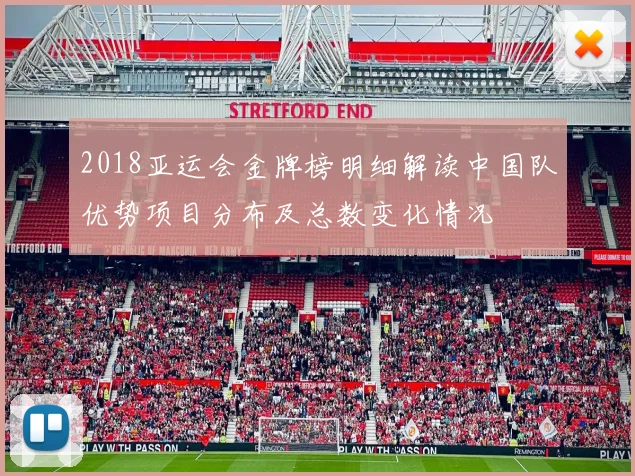 2018亚运会金牌榜明细解读中国队优势项目分布及总数变化情况